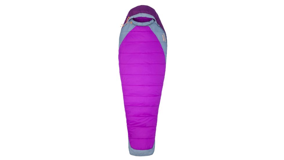 Marmot Trestles Elite 20 Sleeping Bag, Long, Neon Berry/Deep Plum, Long 6ft 0in, RZ 23790-6904-Long: 6'0&quot; / RZ