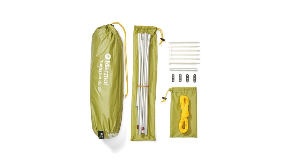 Marmot Tungsten UL Tent - 1 Person, 3 Season, Wasabi, One Size, 37800-4207-ONE