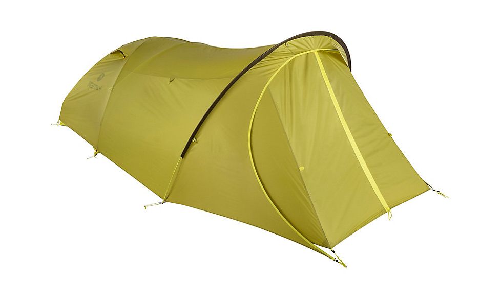 Marmot Tungsten Ultralight Hatchback 2-Person Tent, Dark Citron/Citronelle, One Size, 39020-9819-ONE