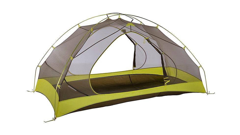 Marmot Tungsten Ultralight Hatchback 2-Person Tent, Dark Citron/Citronelle, One Size, 39020-9819-ONE