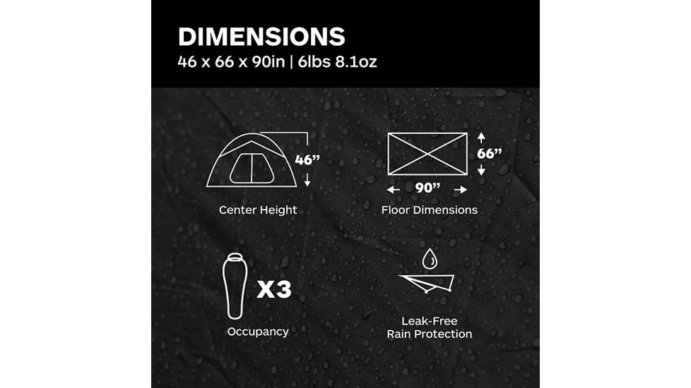 Marmot Tungsten Ultralight Hatchback 3-Person Tent, Dark Citron/Citronelle, One Size, 38720-9819-ONE