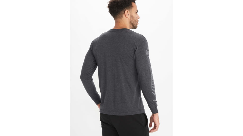 Marmot Wilderness Guide Long Sleeve Tee - Mens, Charcoal Heather, Medium, M11730-1204-M