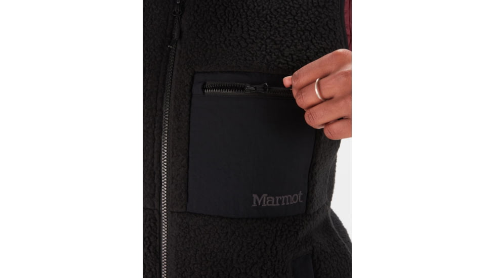 Marmot Wiley Polartec Vest - Womens, Black, Small, M13189-001-S