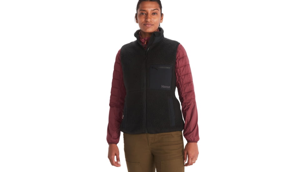 Marmot Wiley Polartec Vest - Womens, Black, Small, M13189-001-S