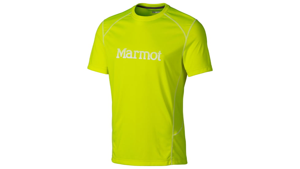 Marmot Windridge Short Sleeve Graphic Tee - Men's-Hyper Yellow/White-XX-Large