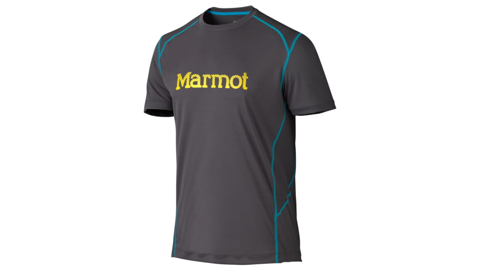 Marmot Windridge Short Sleeve Graphic Tee - Men's-Slate Grey-Small