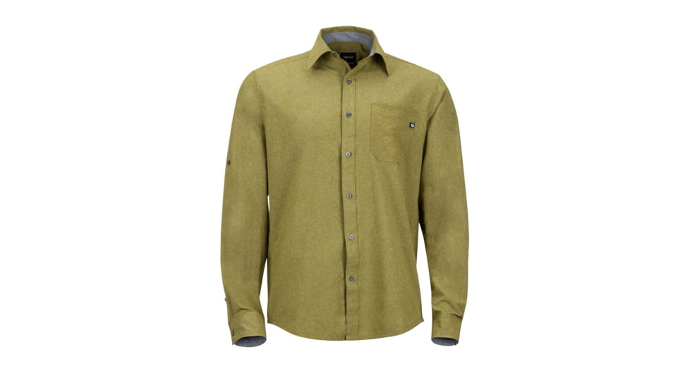 Marmot Windshear Long Sleeve Shirt - Mens, Military Green, L 43260-4050-L