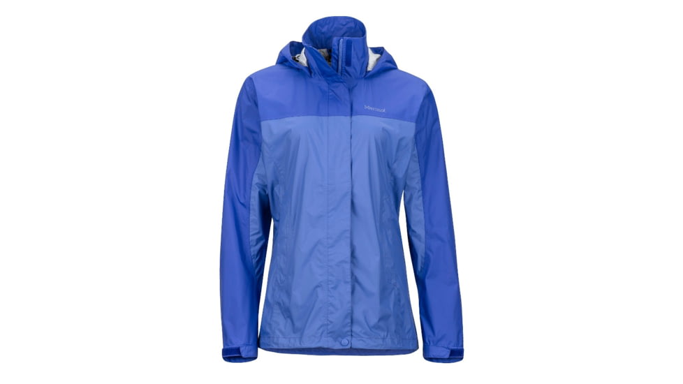 Marmot Womens PreCip Jacket, Lilac/Spectrum Blue, L, 46200-6936-L