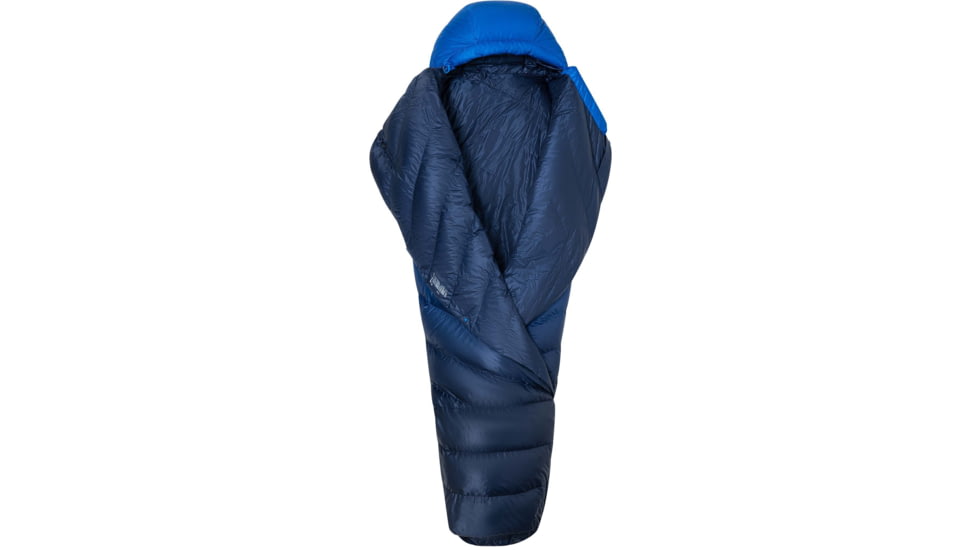 Marmot Wraptor 15 Down Sleeping Bag, Clear Blue/Arctic Navy, NZ, 195115407964