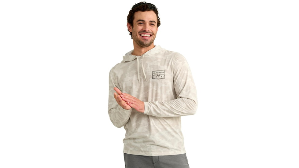 Marolina DBA HUK Huk Drift Performance Hoodie Long Sleeve Shirt Silver Birch Camo XL, H1200734-189-XL
