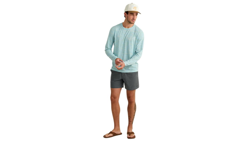 Marolina DBA HUK Huk Drift Performance Long Sleeve Shirt Heron Blue S, H1200735-395-S