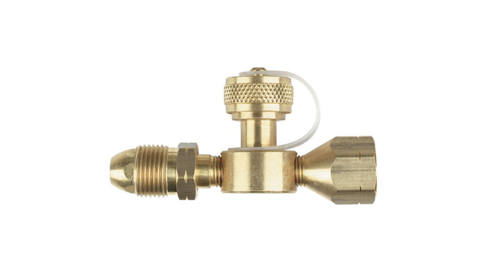 Marshall Excelsior Camping Lp Tee Adapter 0.9 GPM Excess Flow Male Hard Nose Pol Inlet x Female Pol Outlet, ME415P