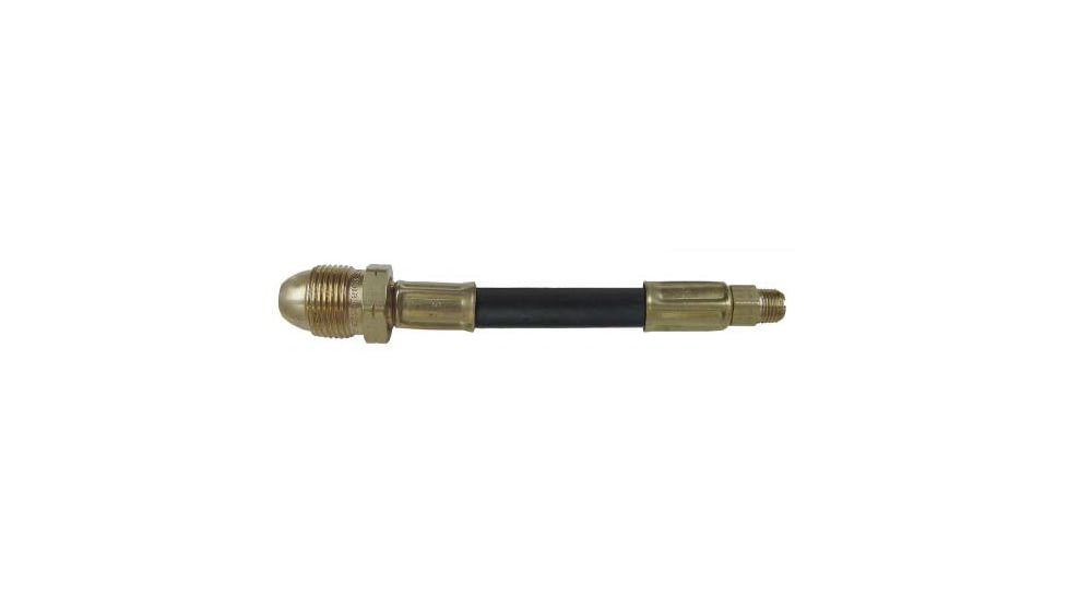 Marshall Excelsior Thermoplastic Pigtail Excess Flow Pol x 1/4 M Inverted Flare 20 Oal, MER401-20