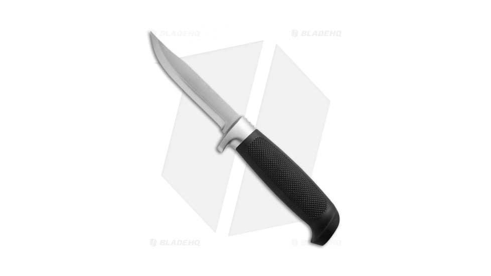 Marttiini Little Condor Basic Fixed Blade Knife, 3.50in, Stainless Steel, Clip Point Blade, Rubber Black Handle, Steel/Black, 7.50in, BHQ-24474