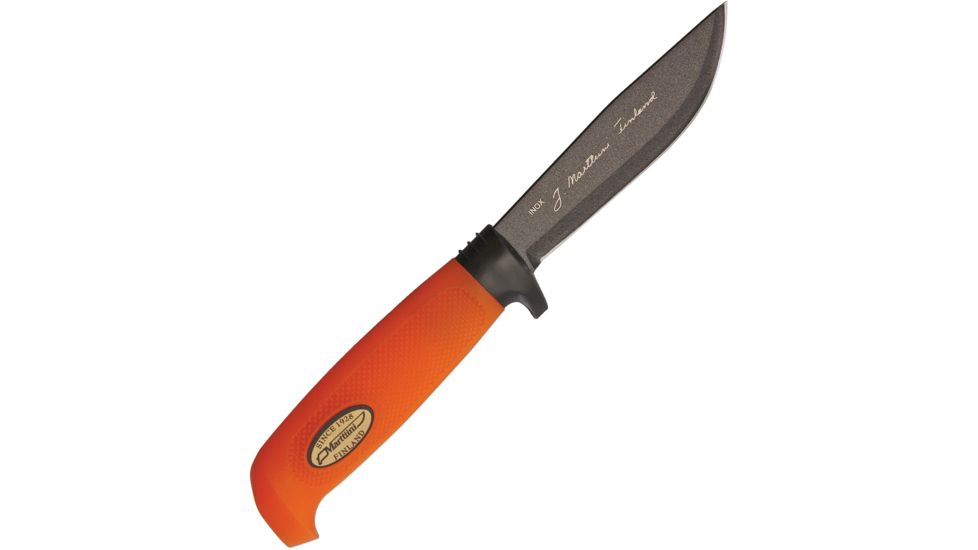 Marttiini Skinner Titanium Blade Orange Fixed Blade Knife, 9in, 4in, Orange, Rubber Handle MN186024T