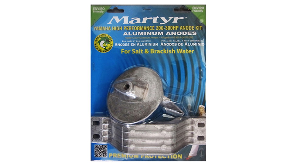 Martyr Aluminum Anode For Yamaha High Performance 200 300 Hp Outboard, CMYHP200300KITA