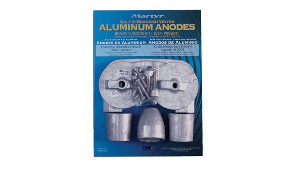 Martyr Aluminum Anode Kit For Mercury Bravo III, CMBRAVO3KITA