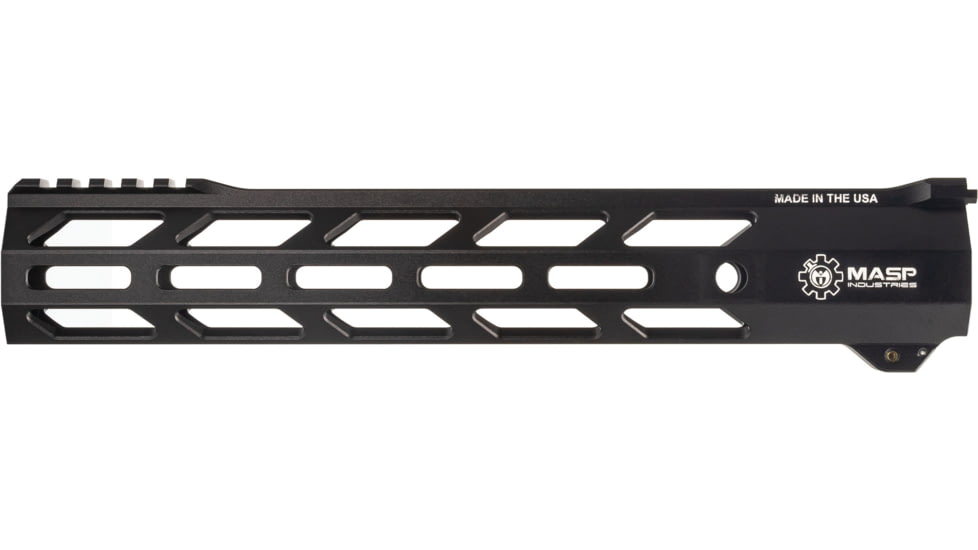 MASP Industries Alpha AR-15 Handguard, 11.7in, Black, MASPALHG117BLK