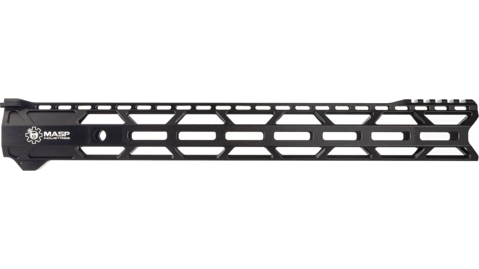 MASP Industries Elite AR-15 Handguard, 15.5in, Black, MASPGUHG155BLK