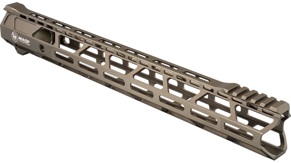 MASP Industries Elite AR-15 Handguard, 15.5in, FDE, MASPGUHG155FDE