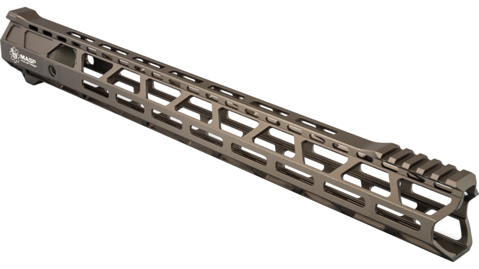 MASP Industries Elite AR-15 Handguard, 17.25in, FDE, MASPGUHG175FDE