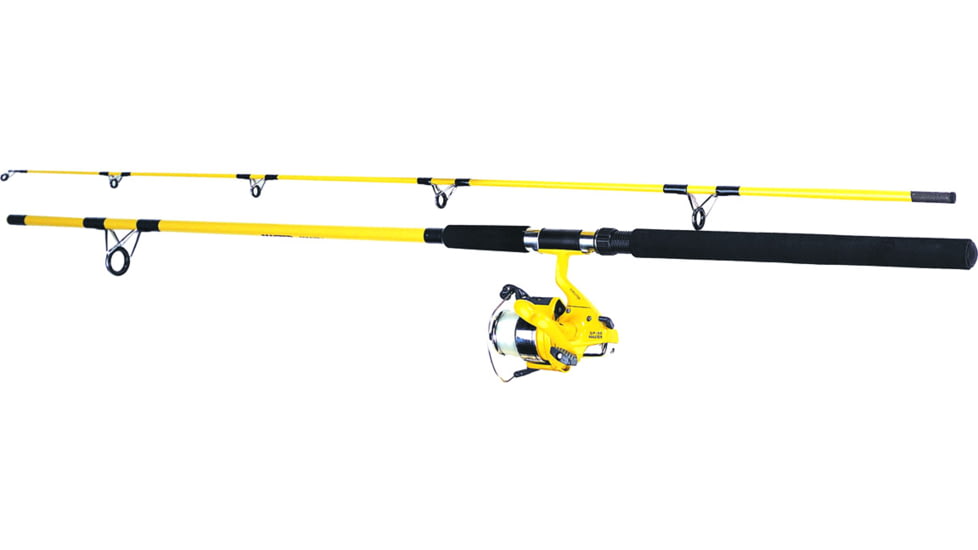 Master 656 / 3476Y SW Spinning Combo, 50 sz 1 Brg. Reel w/15# Line, 7', 2pc, M, Yellow, DN130-WL