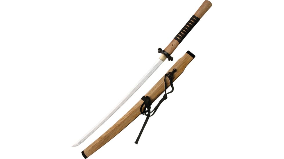 Master Collection 47 Ronin Tengu Sword, steel katana blade, Natural finish wooden handle MC47R003