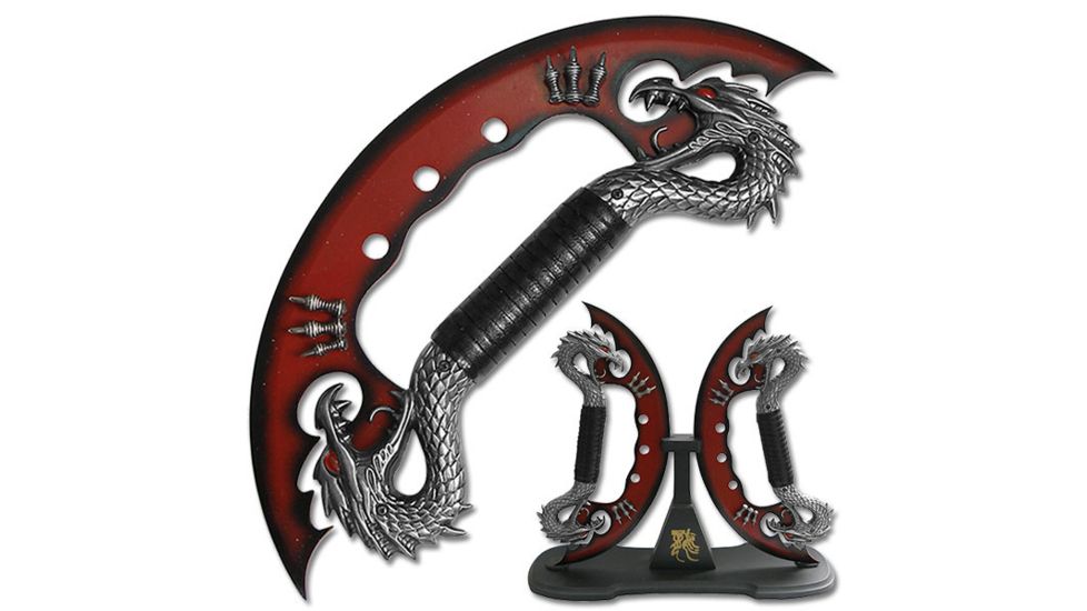 Master Cutlery Fantasy Dragon Knife Display 24" Overall HK-110