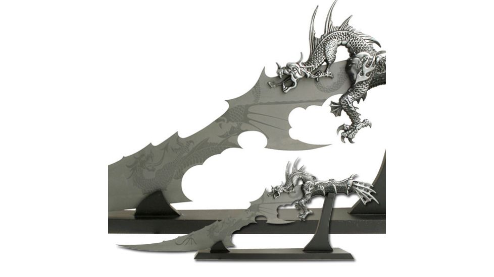 Master Cutlery Fantasy Dragon Knife Display 26" Overall WC-25D