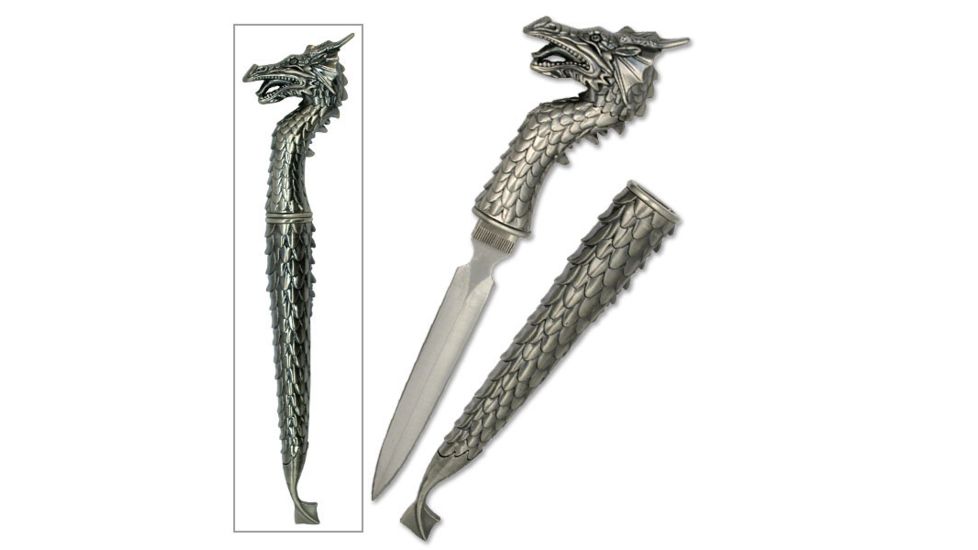 Master Cutlery Fixed Blade, 12in, Stainless Steel Blade, Handle MC-2022S