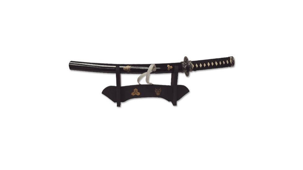 Master Cutlery Fixed Blade, 16.5in, Stainless Steel Blade, Black Cord Wrapped Handle SW-360E