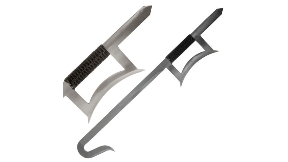 Master Cutlery Fixed Blade, 33.25in, Stainless Steel Blade, Black Cord Wrapped Handle C-616S