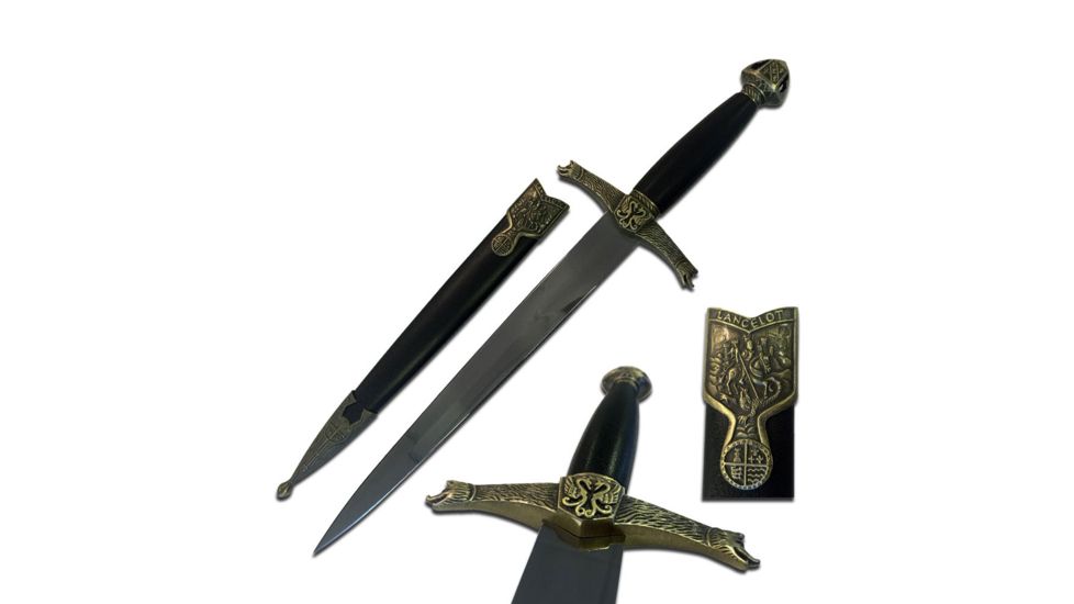 Master Cutlery Fixed Blade, 9.6in, Stainless Steel Blade, Black Nylon Fiber Handle HK-3419