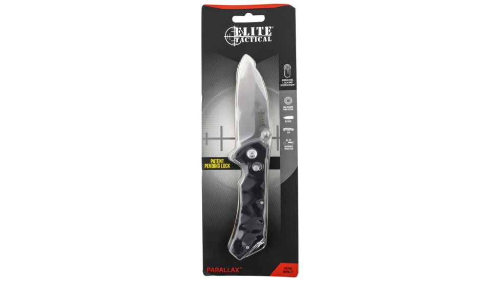Master Cutlery Parallax 3.5 Fixed Blade Knife, 3.5 in, Drop Point, ETFDR005SCS