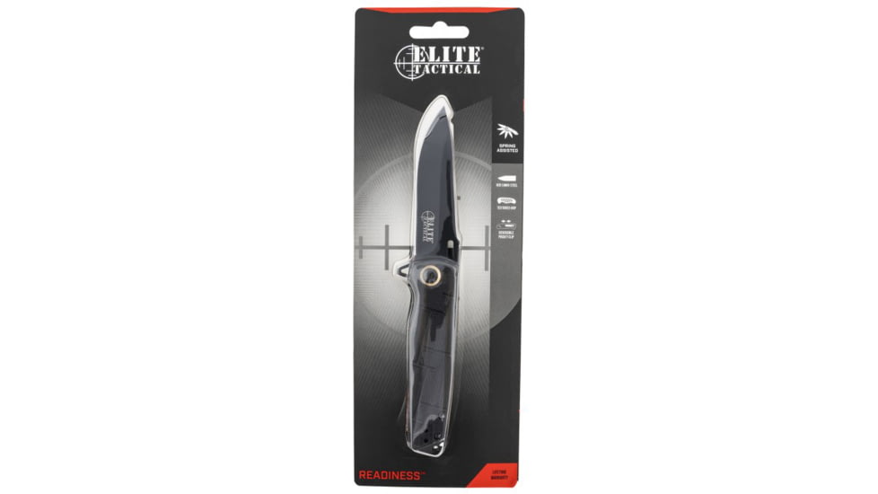 Master Cutlery Readiness Fixed Blade Knife, 3.5 in, Drop Point, ETA001BKCS
