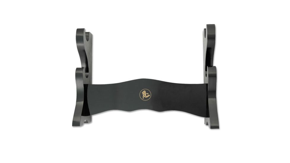Master Cutlery Sword Stand 2 Tier Display Stand With Ninja Symbol, Black WS-2NDX