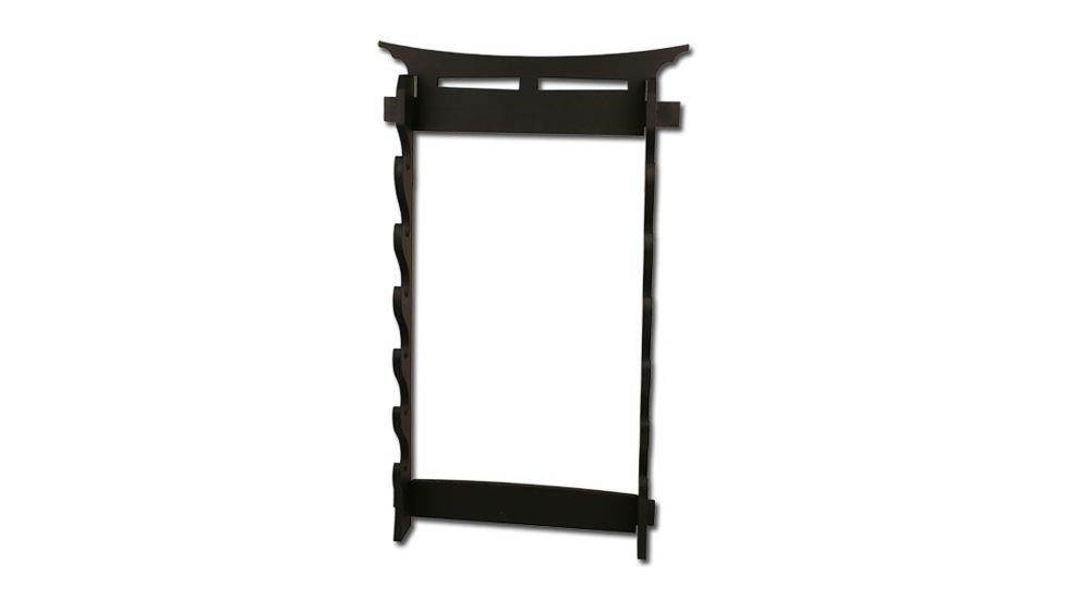 Master Cutlery Sword Stand 6 Tier Wall Mount Sword Stand, Black WS-6WT