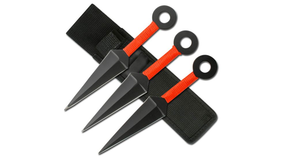 Master Cutlery Tactical, 8in, Stainless Steel Blade, Red Cord Wrapped Handle TK-008-3