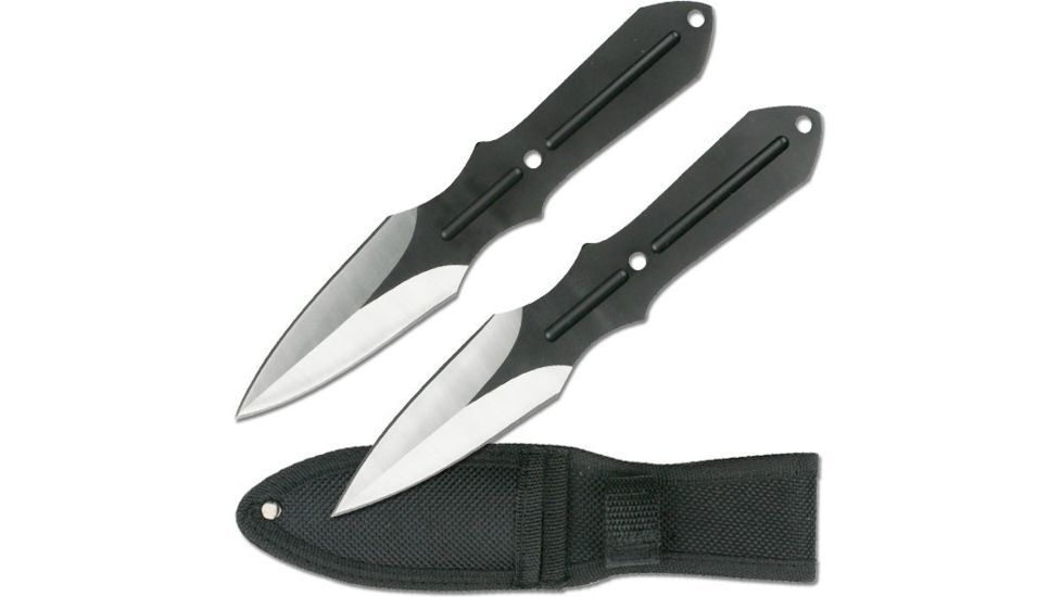 Master Cutlery Throwing Knives, Set of 2, Nylon Sheath MC-C737-2