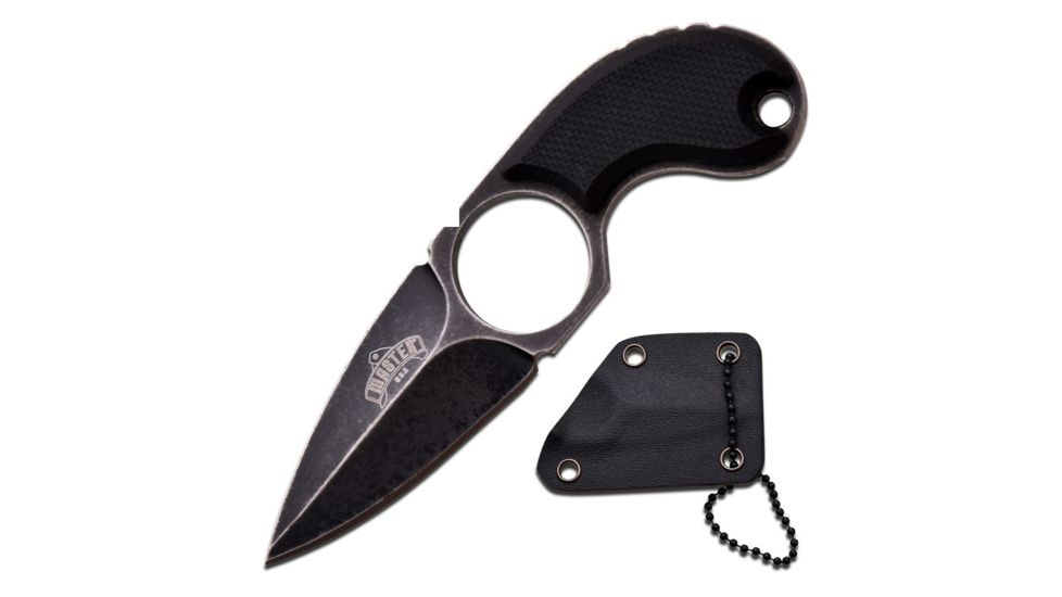 Master USA Fixed Blade, 3.25in, Stainless Steel Blade, Black G10 Handle MU-1127