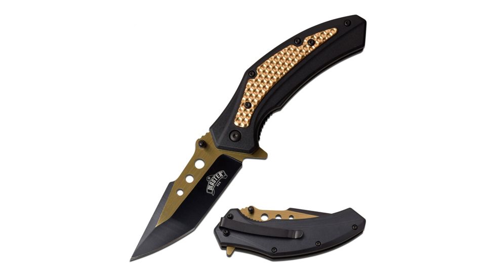 Master USA MU-A077BZ 3CR13 Steel Blade ABS Handle Folding Knife MU-A077BZ