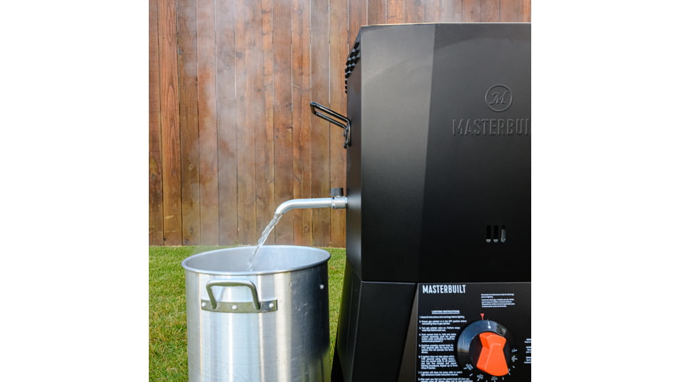 Masterbuilt 16 Quart Propane Fryer with Thermostat Control, Black, Small, MB20020120