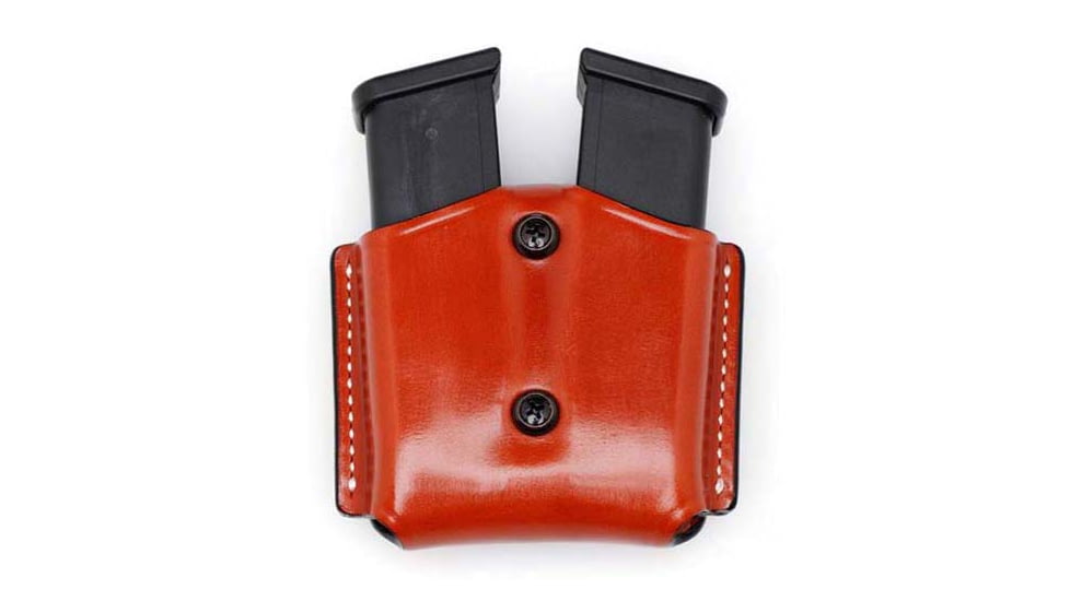 Master's Holsters Double Mag Case - Double Stack 9mm/.40, Brown, 2089BRN