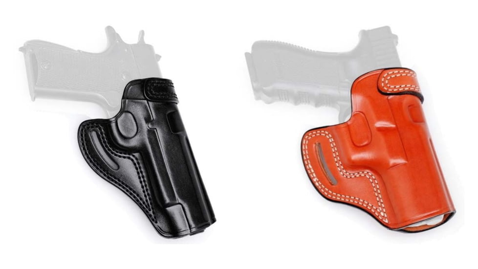 Master's Holsters Open Top Cross Draw Holster, Black, Brown