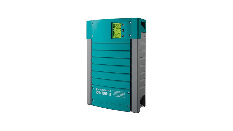MasterVolt Battery Charger, ChargeMaster 24V 100A, 3 Bank, New Condition MV-44021000