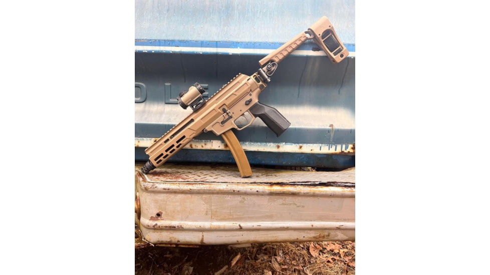 Matador Arms MAT-9 AR-9 9mm 7.825in Roller Delayed Upper Reciever, 4150 Lightweight Nitrided Barrel, 1-10 Twist, 1/2x28 Threads, FDE, MAT9-U-FDEOP