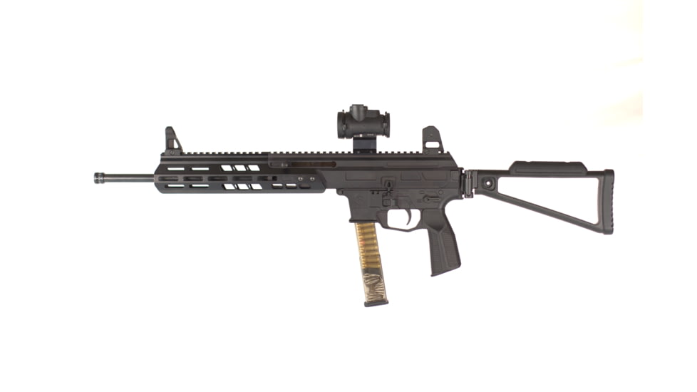 Matador Arms MAT-916 AR-9 9mm 16in Roller Delayed Upper Reciever, 4150 Lightweight Nitrided Barrel, 1-10 Twist, 1/2x28 Threads, Black, MATK-U-16-BLKOP