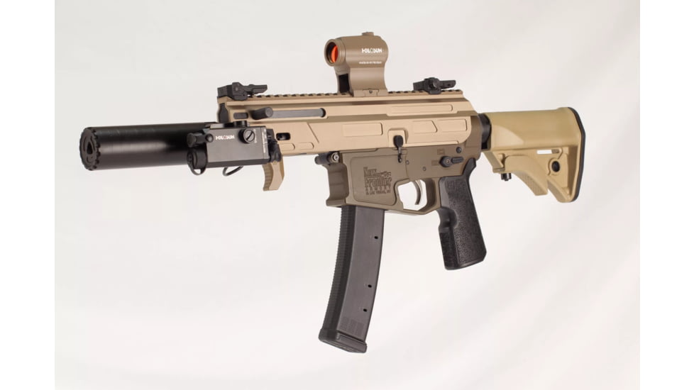 Matador Arms MAT-9K AR-9 9mm 5in Roller Delayed Upper Reciever, 4150 Lightweight Nitrided Barrel, 1-10 Twist, 1/2x28 Threads, FDE, MATK-U-FDEOP