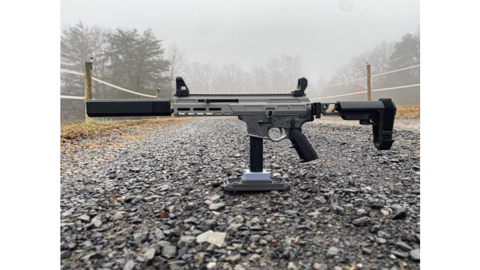 Matador Arms MAT-9K AR-9 9mm 5in Roller Delayed Upper Reciever, 4150 Lightweight Nitrided Barrel, 1-10 Twist, 1/2x28 Threads, Gray, MATK-U-GRYOP