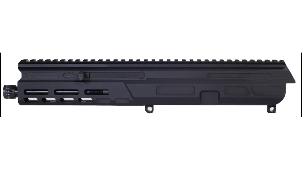 Matador Arms Mat9 Upper Receiver, 9mm, 7.825 in, 1-10 Twist, 1/2x28 Threads, 4150 Lightweight Nitrided, Black, MAT9-U-BLK